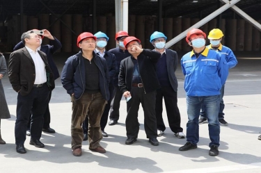 生态环境部科财司副司长付川一行考察由银河集团(galaxy)承担的国家科技重大专项示范工程