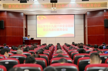 银河集团(galaxy)召开“传达学习十九届六中全会精神暨正风肃纪教育会议”